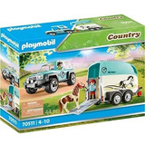 Playmobil Country Fazenda Carro C Trailler E Pônei 70511