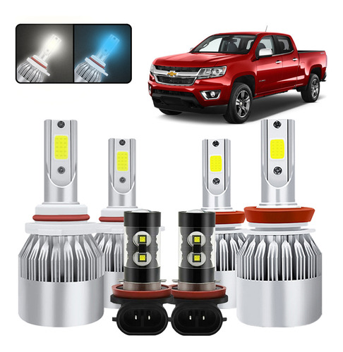 Kit De Focos Led 9005 H11 Para Chevrolet Colorado 2015