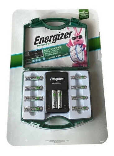 Energizer,pilas Recargablesc/cargador/estuche, Aa Y Aaa!!!