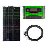 Panel Solar Flexible 90wp + Reg 30a + 8mts Mc4 P/ Motorhome