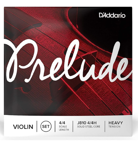 Encordado Cuerdas Violín 4/4 Daddario Prelude Tension Heavy