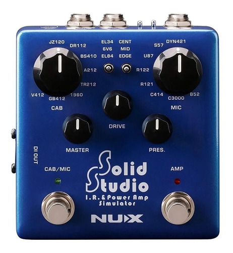 Pedal De Efecto Nux Nss5 Guitarra Emulador Solid Studio Amp