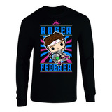 Camiseta Manga Larga Roger Federer Tenis Camibuso Sueter