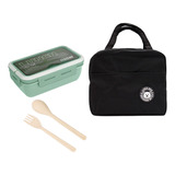 Lonchera Térmica Y Lunch Box Con Cubiertos 1100ml