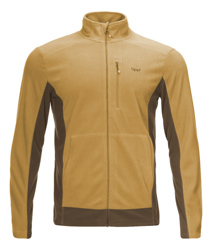 Poleron Hombre Lippi Numan Nano-f Jacket Cafe Pardo