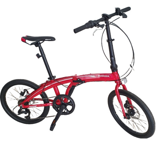 Bicicleta Plegable Rodas Rodado 20 6 Velocidades Ram