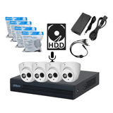 Kit Dahua Xvr 4ch / Domo Con Audio 2mp 