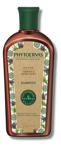 Shampoo Dia A Dia Nutrição Hidrtação Brilho Phytoervas 250ml