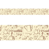 Kit Com 6 Faixas Decorativas Para Cozinha Love Coffee