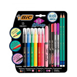 Kit Lettering Brush Pen  Bic X 13 Pcs