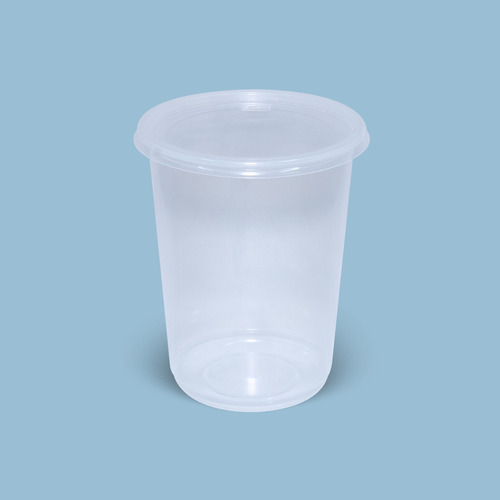 Pote / Envase Plástico 16 Oz - 500 Ml Con Tapa (25 Uds)