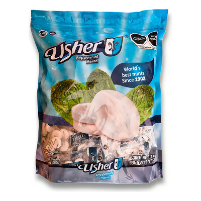 Usher Menta Dulce, 419 Sobres Con 2 Pastillas C\u002Fu Neto 1.3kg | MercadoLibre