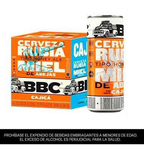 Cerveza Bbc Cajica Miel 4x269ml