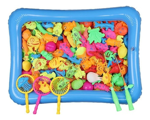 Pesca Milagrosa Piscina Juego 26 Piezas Regalo Niños Full