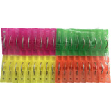 3 Packs De 36 Pinzas Fluorescentes Shaly P/ropa (85013)