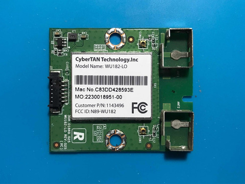 Placa Recetor Wifi Para Televisor Sanyo Lce40lf26