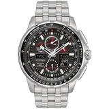 Citizen Skyhawk A-t Chrono Dual Dial Jy8050-51e ¨¨¨dcmstore Color De La Correa Plata Color Del Bisel Plata Color Del Fondo Negro