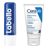 Kit Bolso Labello Protector Labial + Cerave Crema Hidratante