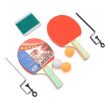 Pin Pong - Tenis De Mesa 2 Raquetas + 3 Pelotas + Red Morsas