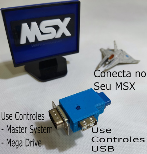 Mega Msx - Use Controles Usb - Mega Drive - Master S. No Msx