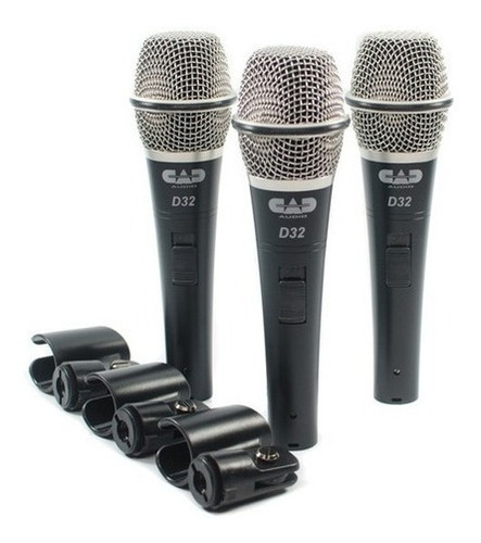 Microfono Cad Dinamico D32 X3 Neodimio Superior R21 Color Negro