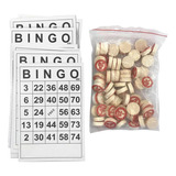 40 Piezas Clásicas Tarjetas De Bingo 75 Números Chips