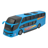 Mini Ônibus Carro De Brinquedo Busão Diversão Infantil Azul