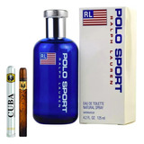 Polo Sport Ralph Lauren Edt 125ml Original+perfume Cuba 35ml