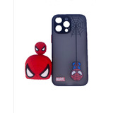 Funda De Silicona Para iPhone Y Cargador 20w De Spiderman 