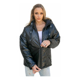 Campera Inflable Puffer Mujer Venecia Metalizada Abrigada