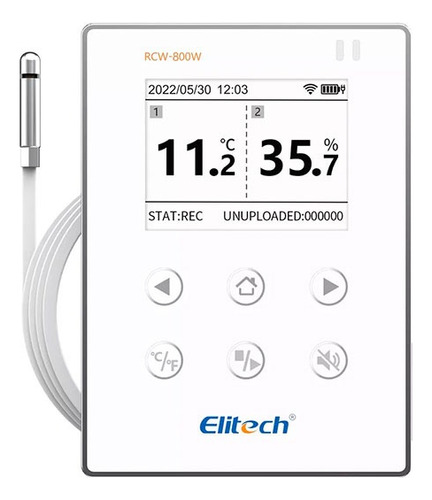 Registrador Temperatura Humedad Rcw-800w Wifi Data Logger