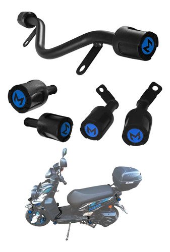 Sliders Defensa, Posapies Y Trasero Italika Sport Ws 150 175