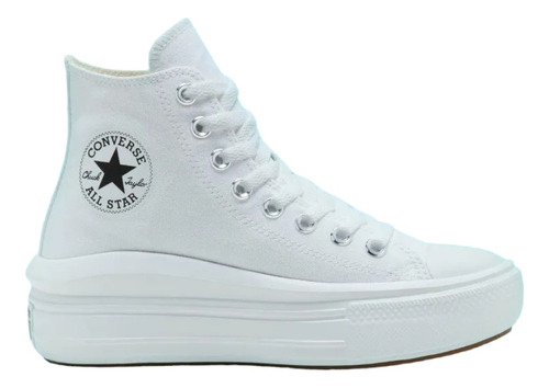 Tenis Converse Chuck Taylor Move Ivory Plataforma Lona Bota