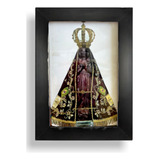 Quadro Nossa Senhora Aparecida Com Vidro Decorativo 20x15