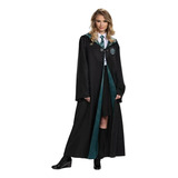Capa De Harry Potter Disfraz Cosplay Bordada + Varita Mágica