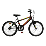 Bicicleta Bmx Niños Infantil Tomaselli Kids R20 Frenos V-brakes Color Negro Con Pie De Apoyo  