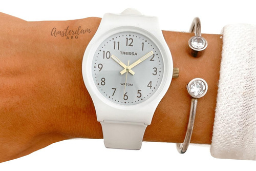 Reloj Tressa Dama Caucho  Mod Funny Celeste  .amsterdamarg.