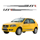 Kit De Adesivos Laterais Fiat Palio 1.8 4 Portas 2008-2010