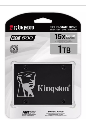 Disco De Estado Solido 2.5  Ssd Kingston Kc600 1tb