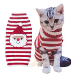 Bobibi - Suéter Para Gatos De Navidad Con Diseño De Santa Cl