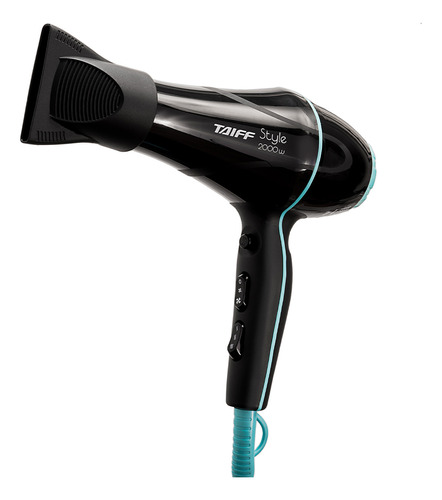 Secador De Cabelo Taiff Style 2000w Preto 3 Temperatura 127v