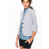 Sandro Anthropologie Blazer Saco Rayas Marinero G L Grande