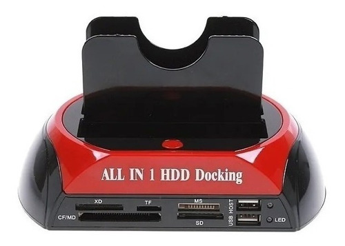 Dock Station 2 Hd Sata Ide 3,5 2,5 Usb 2.0 3.0 Combo T37 Sd