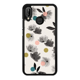 Funda Protector Para Huawei Flores Moda Mujer Arte 04