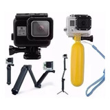 Kit P Gopro Hero 5 Hero 6 Hero 7 Caixa Estanque + Backdoor