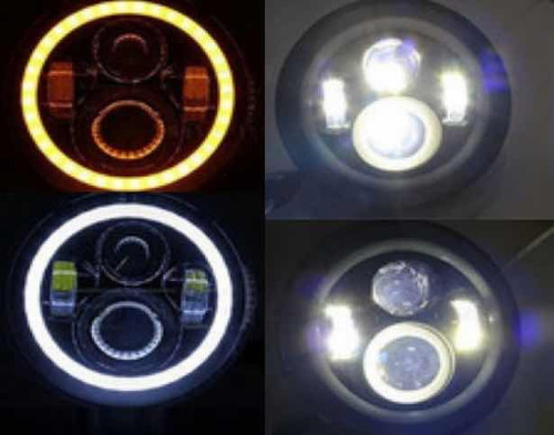 Par Faro Optica 7 Con Lupa Led Jeep-ika-ford Adaptable ! X2 Foto 4