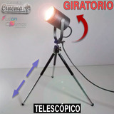 Lampara Mesa Stilo Spot Cine Tripode Telescopico 360° Led 7w