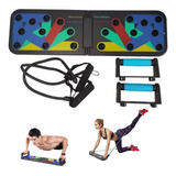 Tabla Push Up Flexiones Mas Bandas Elásticas Fitness Gym