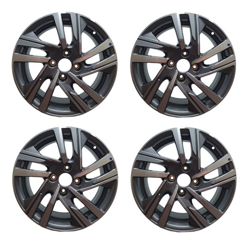 Combo X4 Llantas R16 Peugeot 208 Feline Original (4x108)