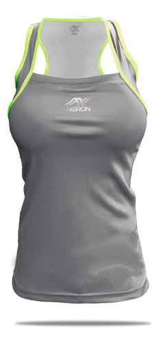 Musculosa Neron Dama Deportiva + Padel + Tenis + Gym